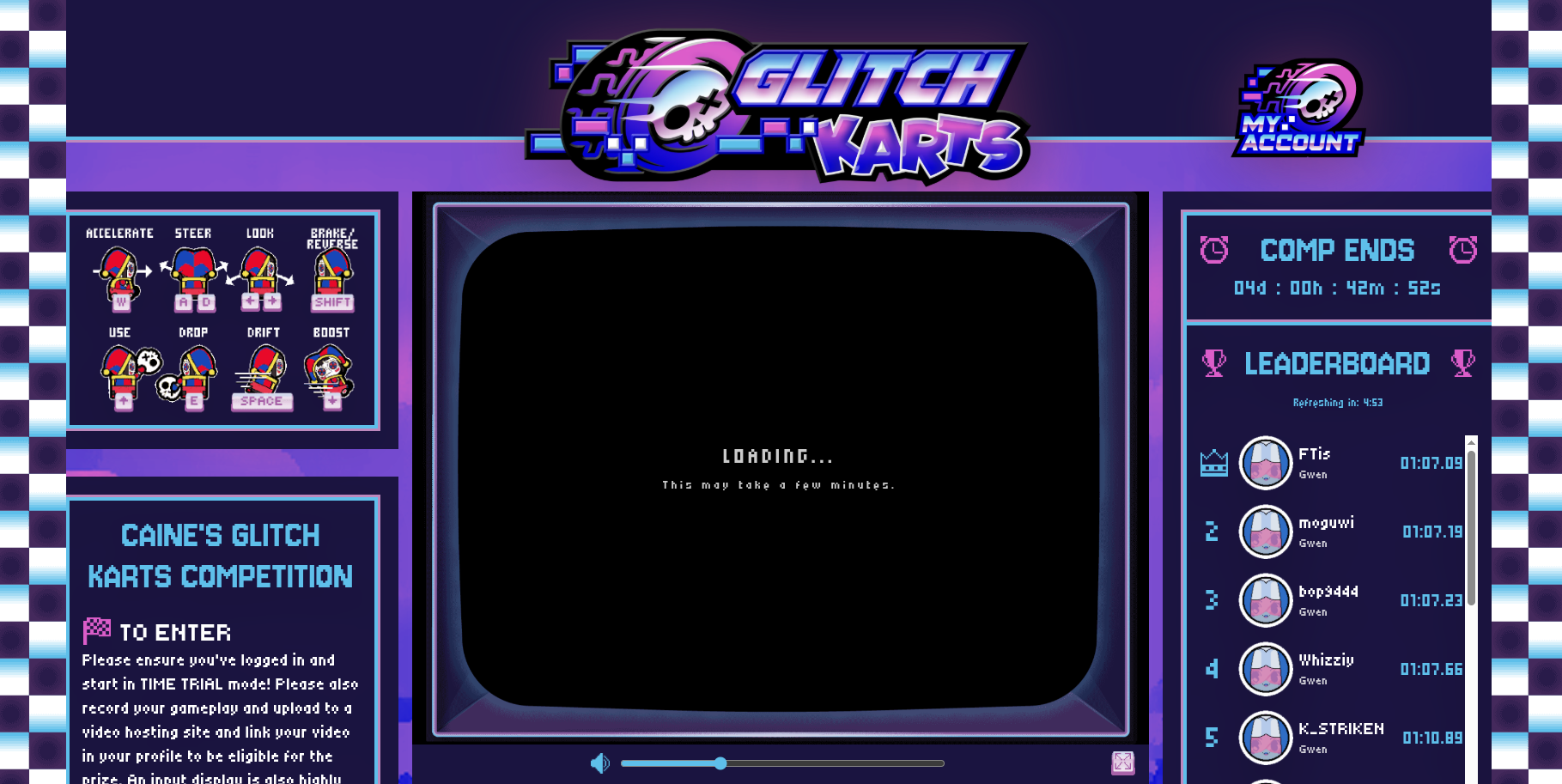 play Glitch Karts and explore more games at at https://raiseanimals.live, have fun every day! play Glitch Karts free at raiseanimals.live!